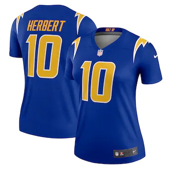 womens nike justin herbert royal los angeles chargers legen